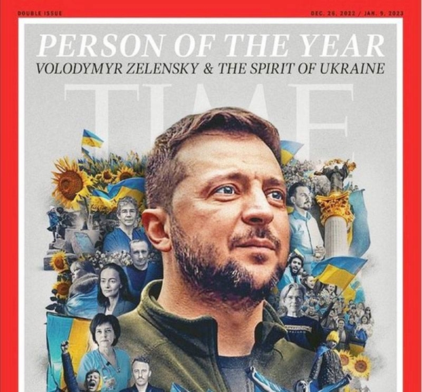 Ukrainian President Volodymyr Zelensky and the spirit of Ukraine have been named Time Magazine's Person of the Year 2022.