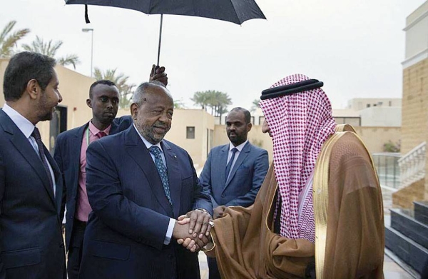 Djibouti President Ismail Omar Guelleh inaugurated Saturday the headquarters of his country's embassy in Riyadh, in the presence of Deputy Minister of Foreign Affairs, Eng. Walid Bin Abdulkarim Al-Khereiji, and Acting Undersecretary of the Ministry of Foreign Affairs for Protocol Affairs Abdulmajeed Bin Rashid Al-Semary.