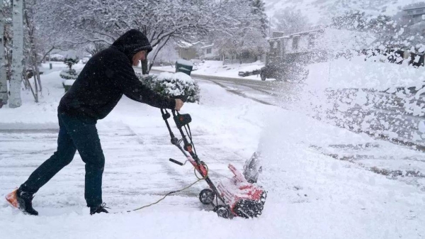 Some areas of Utah are expecting up to two feet (60 cm) of snow.