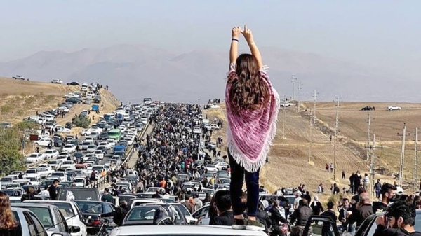 A protest in Iran. — courtesy photo UGC Image/AFP