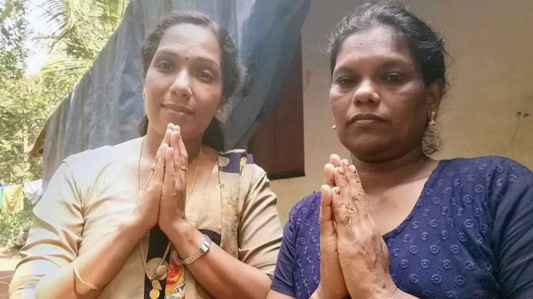Girija Harikumar (left) posted an appeal on social media for Subhadra's family — courtesy photo Girija Harikumar