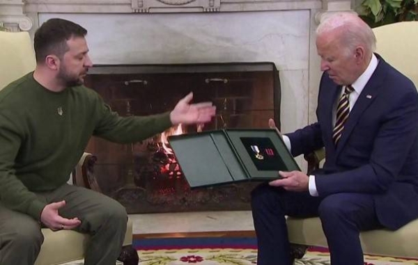 President Joe Biden vowed to stick by Ukraine for as long as it takes.