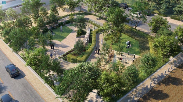 The Green Riyadh project will increase the total green space in the city to 9% or 545 square kilometers.