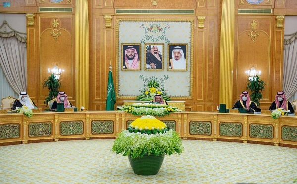 The Cabinet chaired by Custodian of the Two Holy Mosques King Salman on Tuesday afternoon at Al-Yamamah Palace IN Riyadh.