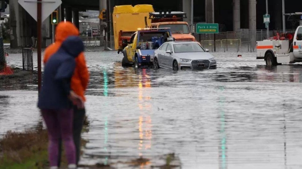 A massive storm is hitting Northern California bringing flooding rains and damaging winds