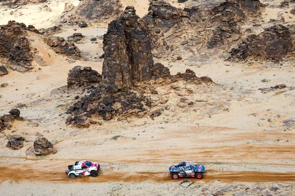 Qatar's Nasser Al-Attiyah has held off Audi’s power boost to win his second stage of the 2023 Dakar Rally