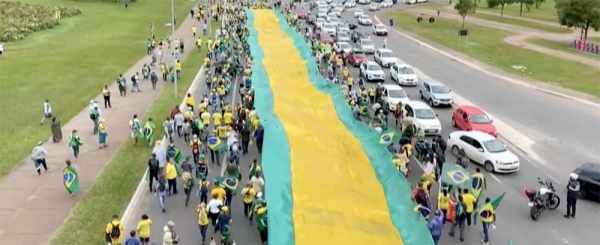 Bolsonaro supporters storm the Brazil supreme court, which was vandalized by the mob.