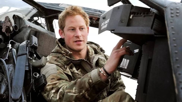 Harry served as an Apache helicopter pilot in 2012-13