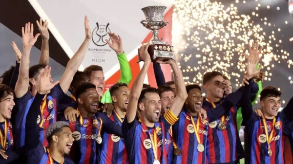 FC Barcelona was crowned Spanish Super Cup Champion after they crushed traditional rivals Real Madrid 3-1 in Riyadh