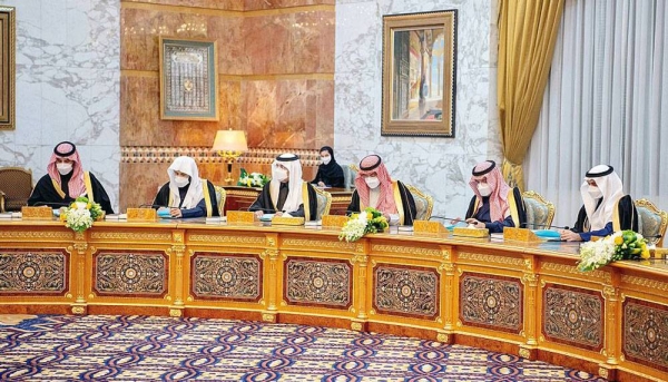 Custodian of the Two Holy Mosques King Salman chaired the Cabinet session on Tuesday afternoon at Irqah Palace in Riyadh.