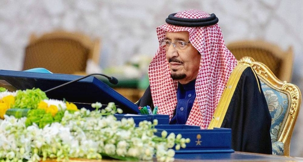 Custodian of the Two Holy Mosques King Salman chaired the Cabinet session on Tuesday afternoon at Irqah Palace in Riyadh.