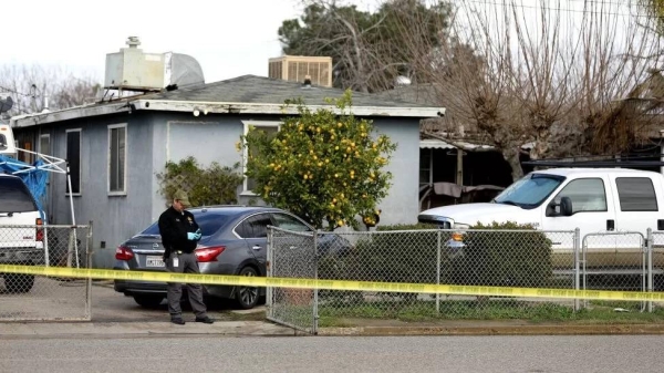 The home that was attacked in California.
