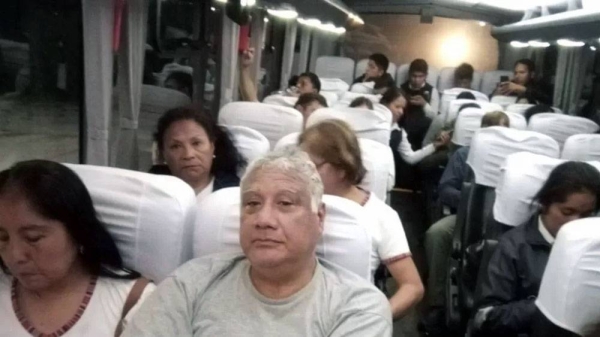 The Tourism Ministry tweeted photos of the stranded visitors being taken away from Machu Picchu. — courtesy Peru Tourism Ministry