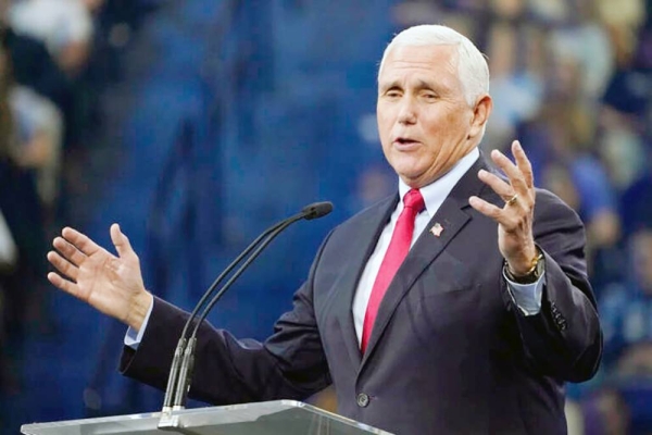 Former US Vice-President Mike Pence in this file photo