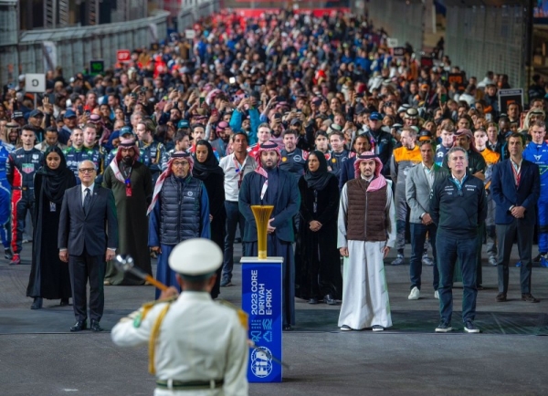 Crown Prince and Prime Minister Mohammed Bin Salman attended on Saturday the final of Formula E race 2023, in in the heart of the Saudi historic capital, Diriyah.
