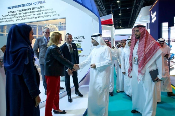 Saudi Health Minister visits Houston Methodist booth at Arab Health 2023