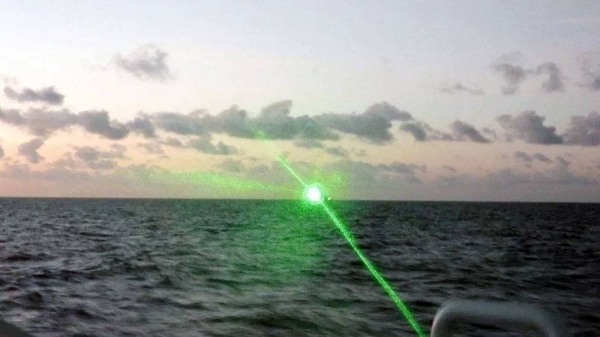 The Philippines has accused China of shining lasers on one of its boats. — courtesy Philippine Coast Guard