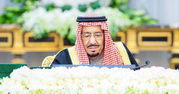 Custodian of the Two Holy Mosques King Salman chaired the Cabinet session on Tuesday at Irqah Palace in Riyadh, 