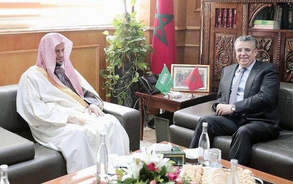 Attorney General Sheikh Saud Bin Abdullah Al-Muajab and his accompanying delegation visited the Moroccan Ministry of Justice Tuesday and he was received by Moroccan Minister of Justice Abdellatif Ouahbi.