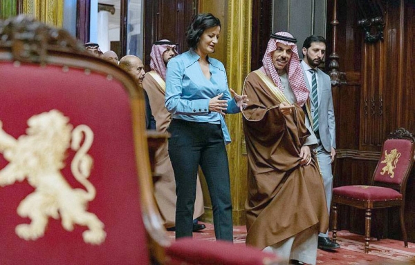 Minister of Foreign Affairs Prince Faisal Bin Farhan Bin Abdullah met Wednesday with the President of the Belgian Senate Stephanie D’Hose.