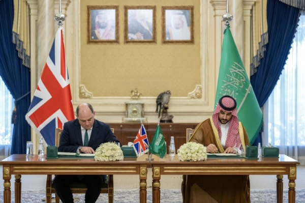 Defense Minister Prince Khalid Bin Salman met with his British counterpart Ben Wallace in Riyadh on Wednesday.