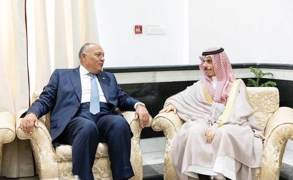 Minister of Foreign Affairs Prince Faisal Bin Farhan Bin Abdullah met Thursday with US Secretary of State Antony Blinken on the sidelines of the G20 foreign ministers' meeting taking place in New Delhi.