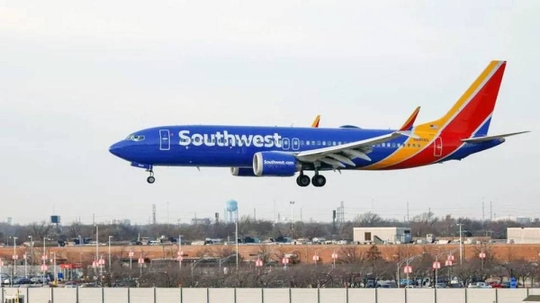 File photo of a Southwest Airlines plane.
