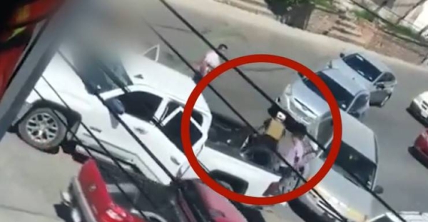 A video grab shows the moment four Americans were kidnapped in Mexico.