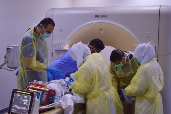 The British pilgrim receives critical emergency care at Ajyad Hospital in Makkah.