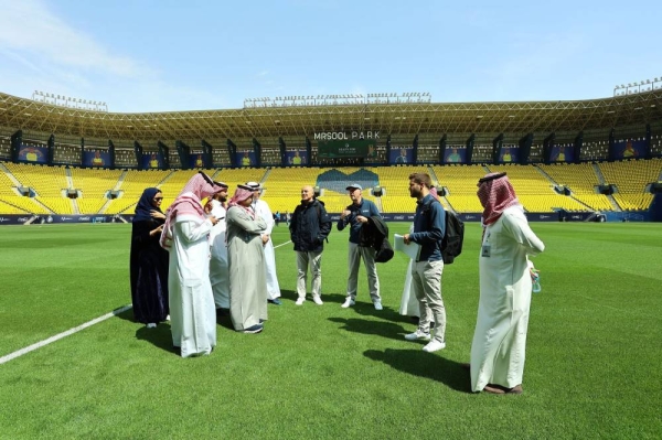 The FIFA team has toured King Fahad International Stadium, Prince Faisal bin Fahad Stadium and King Saud University Stadium.