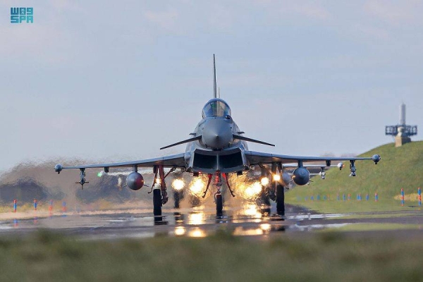Royal Saudi Air Force participates in the drills with six Typhoon aircraft 
