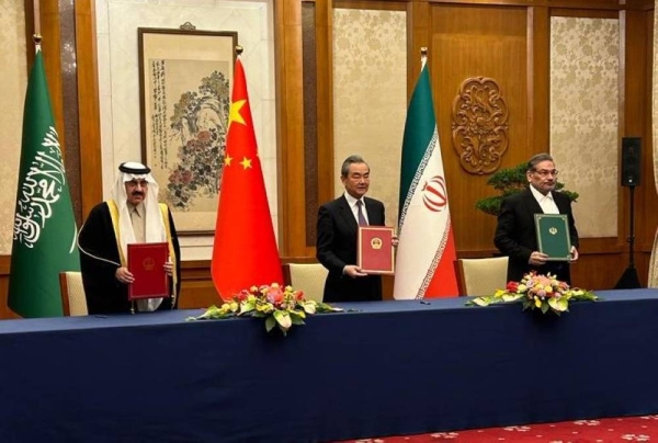The Kingdom's delegation to the Beijing meeting was headed by Dr. Musaad Al-Aiban, Minister of State, Member of the Council of Ministers, and National Security Advisor, and the delegation of Iran was headed by Admiral Ali Shamkhani, Secretary of the Supreme National Security Council.