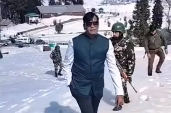 Patel claimed the government had asked him to look into improvement of hotel facilities in Kashmir