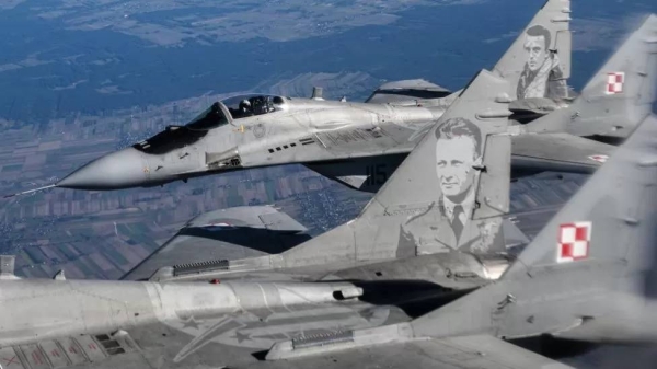 Poland pledged four MiG-29 jets on Thursday