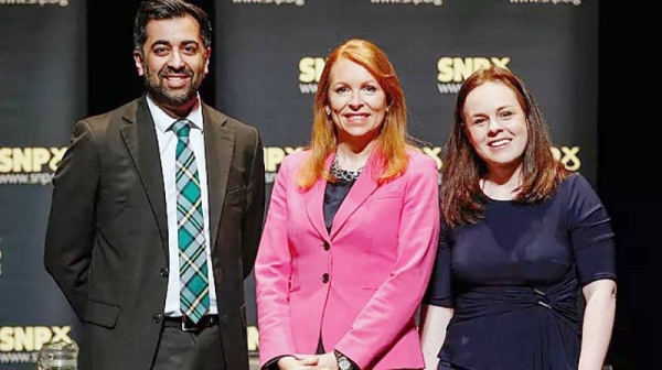 L-R Humza Yousaf, Ash Regan, Kate Forbes: contenders to replace Nicola Sturgeon as Scotland’s first minister. — courtesy AFP