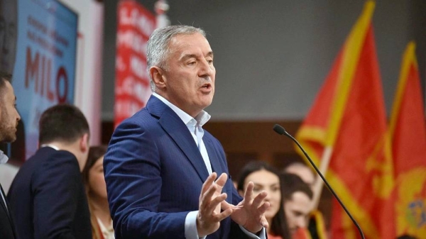 Pro-Western Montenegro’s incumbent President Milo Djukanovic seen in this file photo.