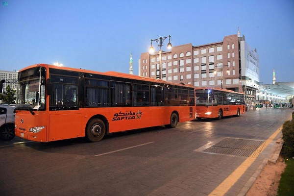 The Al-Madinah Region Development Authority has launched the frequent and public transportation service within (Madinah Buses) project, with a fleet of nearly 200 modern buses.