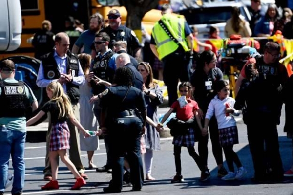 Police said the suspect entered the school by shooting open one of the school doors.