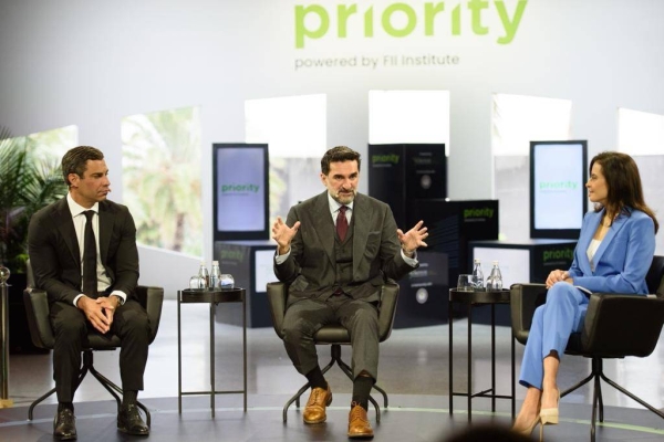 PIF Governor Yasir Al-Rumayyan speaks at the Priority Summit in Miami