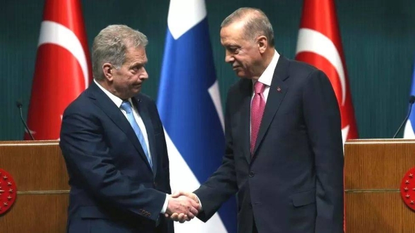 Finland's Presidet Sauli Niinisto met with his Turkish counterpart, Recep Tayyip Erdogan, earlier in March