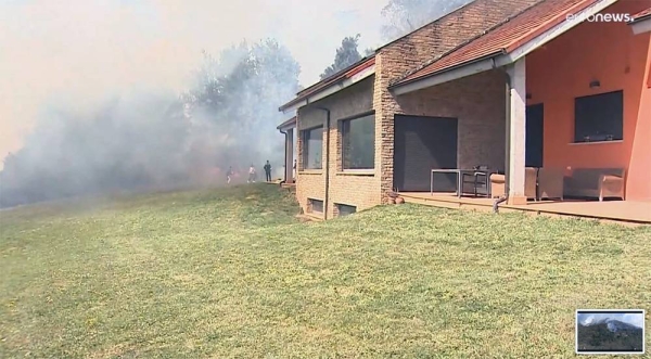 Scenes of wildfires in Spain. — courtesy TVE