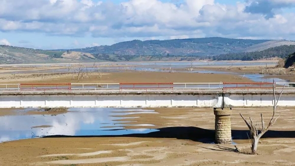 File photo of Sidi El Barrak dam with depleted levels of water, in Nafza, west of the capital Tunis, Tunisia. — courtesy Reuters