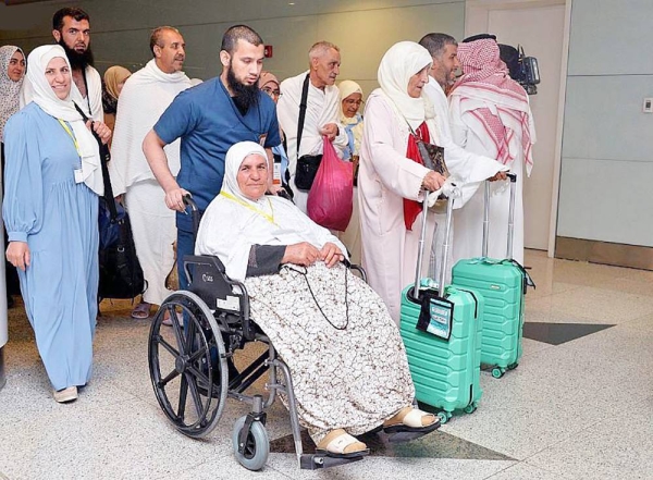 The King Abdulaziz International Airport here on Wednesday received the first regular scheduled direct flight between the Kingdom and Iraq.