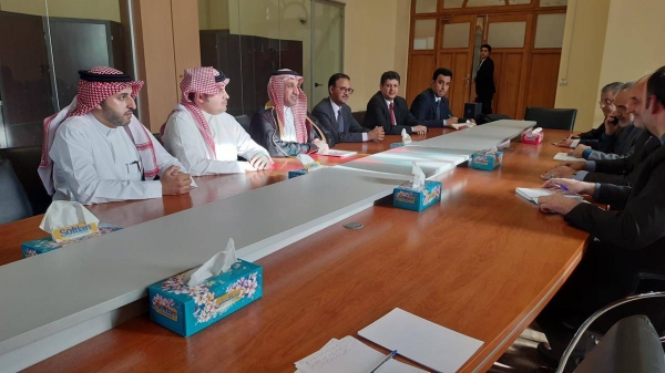 The Saudi technical team, headed by Nasser Al-Ghanoum, met with the Chief of Protocol at the Iranian Ministry of Foreign Affairs, Ambassador Honardost, at the Ministry of Foreign Affairs headquarters in Tehran.