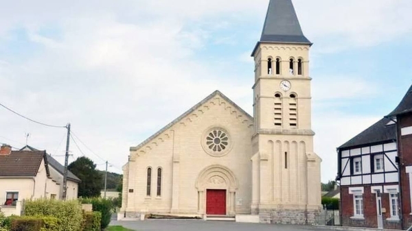 The crucifix will be returned to Doingt’s rebuilt church. — courtesy Mémoire de Doingt-Flamicourt