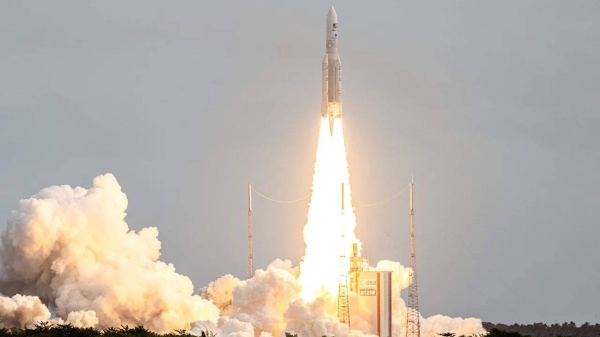 Children from around the world shared art inspired by Juice two years ago. Ten-year-old Yaryna's artwork won the competition to become the mission's logo and it was added to the nose of the rocket carrying Juice
