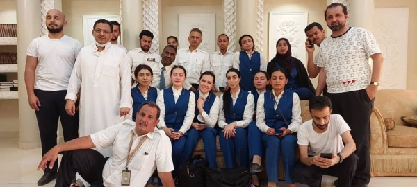Several Saudi citizens and Saudia crew members were evacuated from Khartoum International Airport and have since arrived safely at the Saudi Embassy in Khartoum