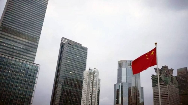 A Chinese national flag is seen in Shanghai. — courtesy Reuters