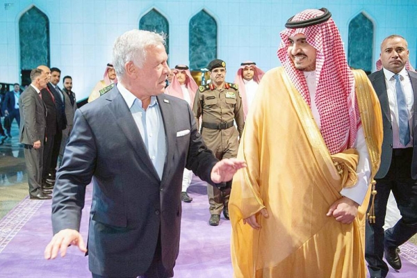 Crown Prince and Prime Minister Mohammed Bin Salman met here Thursday with King Abdullah II Bin Al Hussein of the Hashemite Kingdom of Jordan at Suhoor banquet.