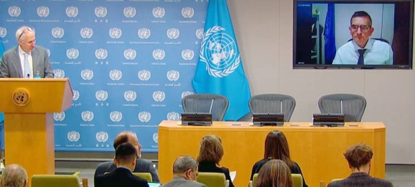 The Special Representative of the Secretary-General for Sudan Volker Perthes speaks to reporters from Sudan. — courtesy UN News